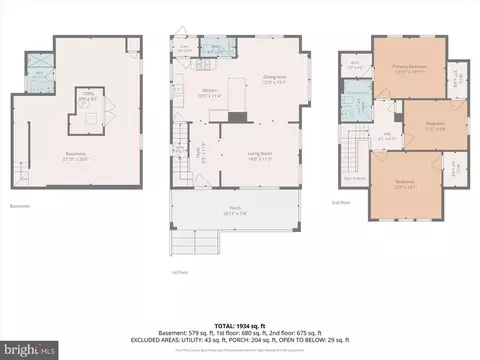 Floorplan - 609 Hollen Rd, Baltimore, MD 21212 photo 4 of 4