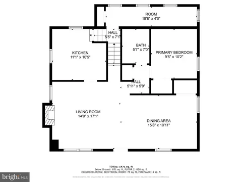 Floorplan - 5531 Ritter Ave, Baltimore, MD 21206 photo 2 of 4