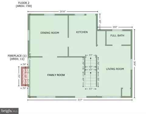 Floorplan - 709 Regester Ave, Baltimore, MD 21212 photo 5 of 6