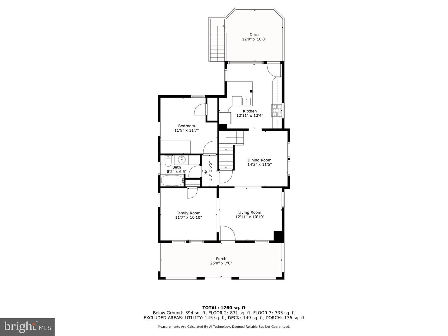 Floorplan - 1001 Overbrook Rd, Baltimore, MD 21239 photo 1 of 3