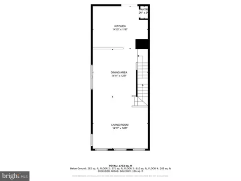 Floorplan - 9 Willow Ave, Towson, MD 21286 photo 2 of 4
