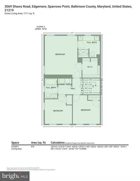 Floorplan - 3069 Shaws Rd, Sparrows Point, MD 21219 photo 7 of 7