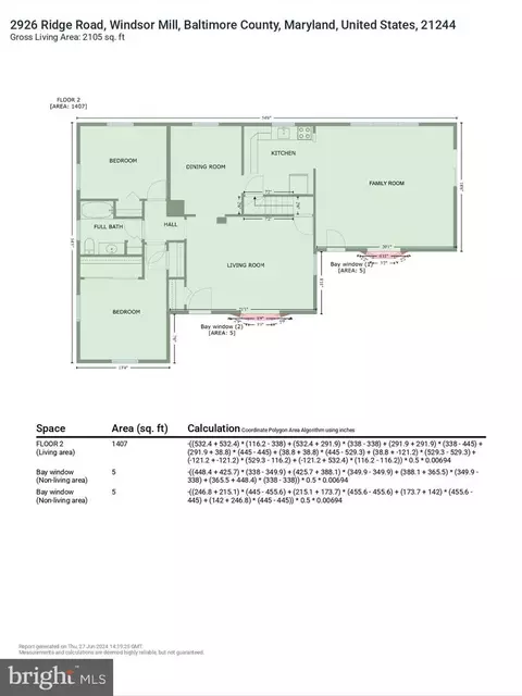 Floorplan - 2926 Ridge Rd, Windsor Mill, MD 21244 photo 5 of 6