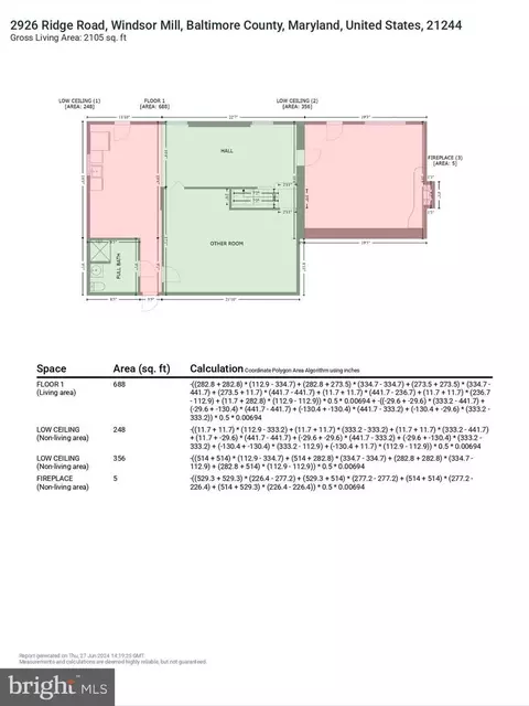 Floorplan - 2926 Ridge Rd, Windsor Mill, MD 21244 photo 6 of 6