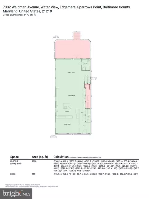 Floorplan - 7332 Waldman Ave, Sparrows Point, MD 21219 photo 2 of 5