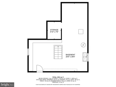 Floorplan - 7806 Maple Ave, Towson, MD 21204 photo 1 of 4