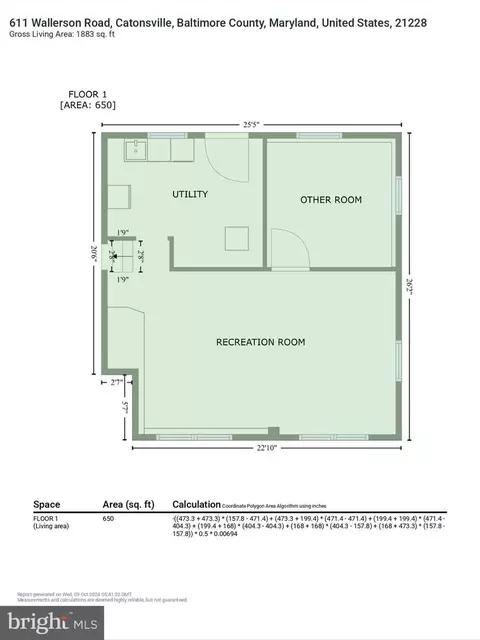 Floorplan - 611 Wallerson Rd, Catonsville, MD 21228 photo 7 of 7