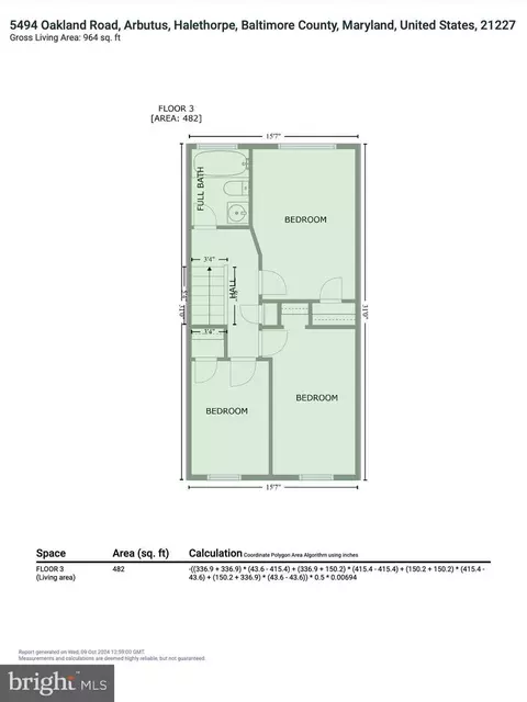 Floorplan - 5494 Oakland Rd, Halethorpe, MD 21227 photo 6 of 7