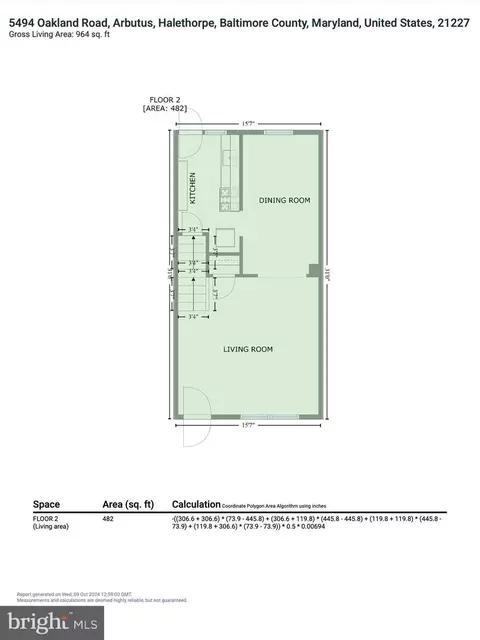 Floorplan - 5494 Oakland Rd, Halethorpe, MD 21227 photo 5 of 7