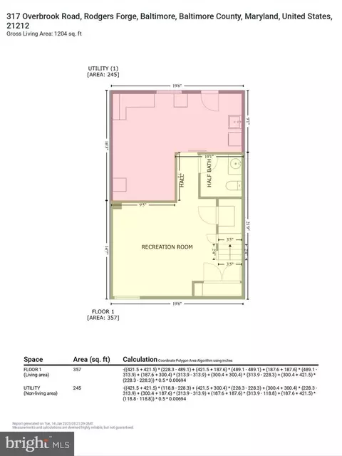 Floorplan - 317 Overbrook Rd, Baltimore, MD 21212 photo 6 of 7