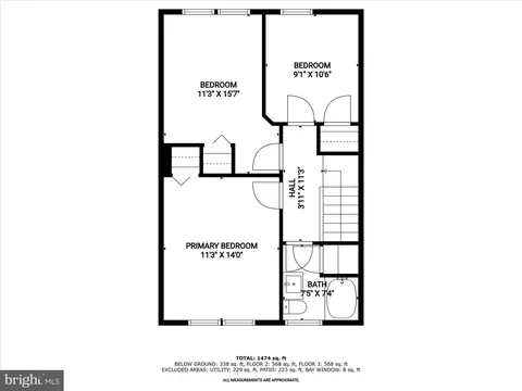 Floorplan - 317 Overbrook Rd, Baltimore, MD 21212 photo 3 of 7