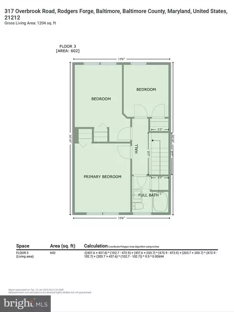 Floorplan - 317 Overbrook Rd, Baltimore, MD 21212 photo 4 of 7