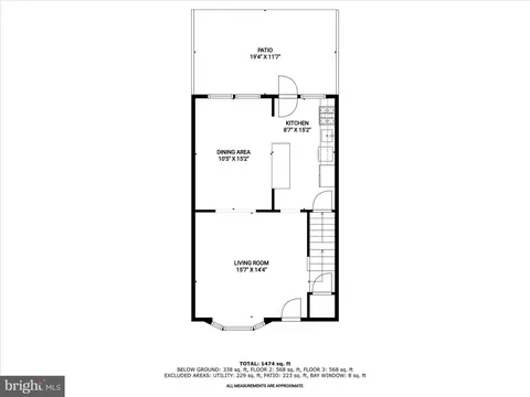 Floorplan - 317 Overbrook Rd, Baltimore, MD 21212 photo 1 of 7