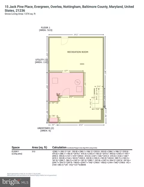 Floorplan - 15 Jack Pine Pl, Nottingham, MD 21236 photo 6 of 7