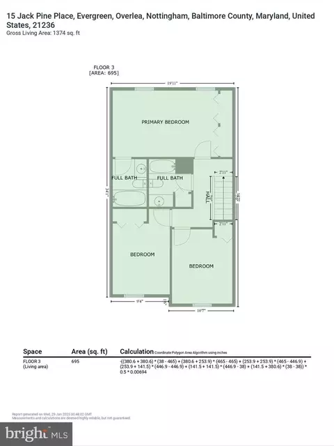 Floorplan - 15 Jack Pine Pl, Nottingham, MD 21236 photo 4 of 7