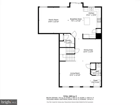Floorplan - 615 Tinker Rd, Middle River, MD 21220 photo 1 of 4