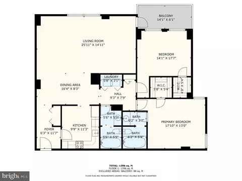 Floorplan - 205 E Joppa Rd #1608, Towson, MD 21286 photo 1 of 1