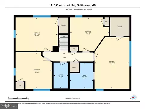 Floorplan - 1119 Overbrook Rd, Baltimore, MD 21239 photo 1 of 4