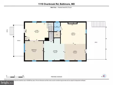 Floorplan - 1119 Overbrook Rd, Baltimore, MD 21239 photo 4 of 4