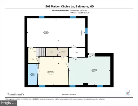 Floorplan - 1209 Maiden Choice Ln, Baltimore, MD 21229 photo 3 of 3