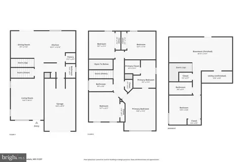Floorplan - 5111 Overdale Ave, Rosedale, MD 21237 photo 3 of 3