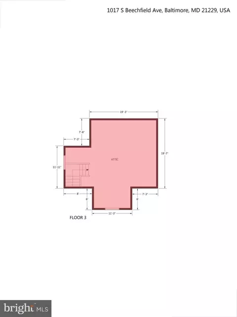 Floorplan - 1017 S Beechfield Ave, Baltimore, MD 21229 photo 5 of 5