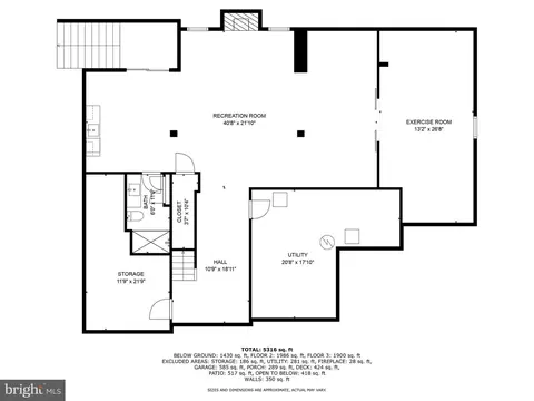 Floorplan - 14309 Oak Meadow Rd, Baldwin, MD 21013 photo 3 of 4