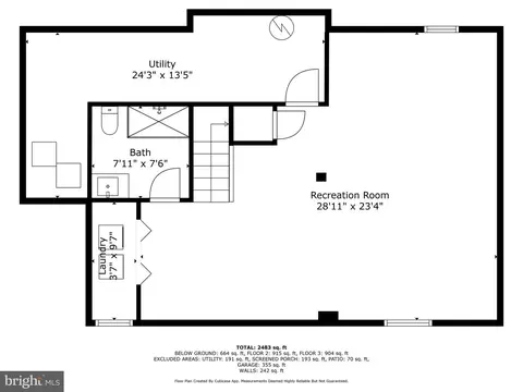 Floorplan - 7819 Overbrook, Ruxton, MD 21204 photo 1 of 4