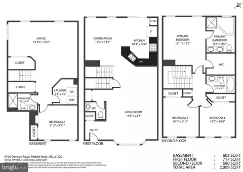 Floorplan - 9729 Davison Rd, Middle River, MD 21220 photo 1 of 1