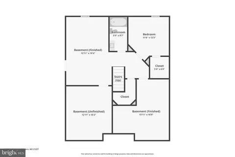 Floorplan - 1937 Brady Ave, Halethorpe, MD 21227 photo 1 of 4
