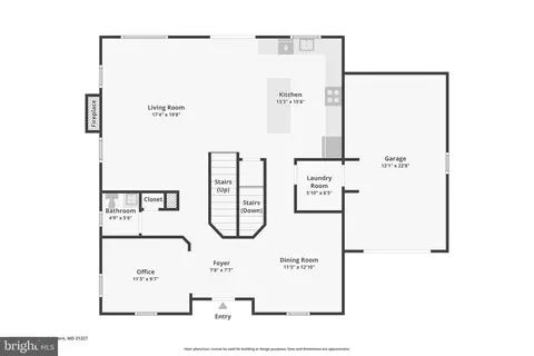 Floorplan - 1937 Brady Ave, Halethorpe, MD 21227 photo 2 of 4