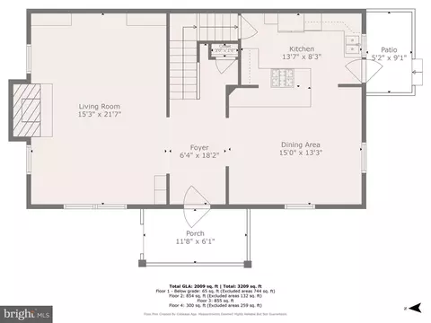 Floorplan - 223 Dunkirk Rd, Baltimore, MD 21212 photo 1 of 5