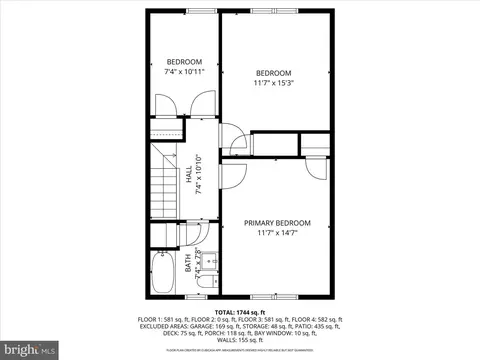 Floorplan - 33 Dunkirk Rd, Baltimore, MD 21212 photo 4 of 5
