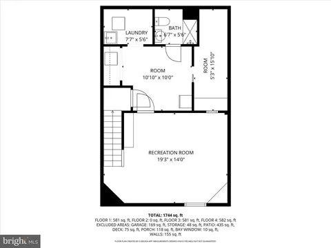 Floorplan - 33 Dunkirk Rd, Baltimore, MD 21212 photo 1 of 5