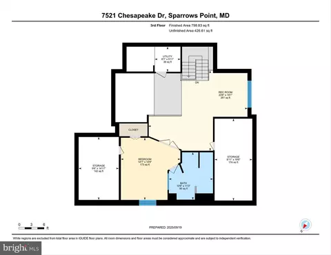 Floorplan - 7521 Chesapeake Ave, Edgemere, MD 21219 photo 6 of 8