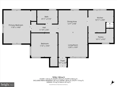 Floorplan - 4817 E Joppa Rd, Perry Hall, MD 21128 photo 3 of 4