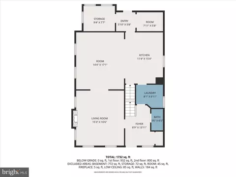 Floorplan - 1203 Fairfield Ave, Baltimore, MD 21209 photo 3 of 4