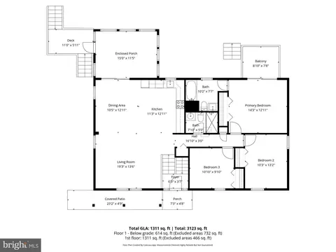 Floorplan - 15915 Trenton Rd, Upperco, MD 21155 photo 1 of 3