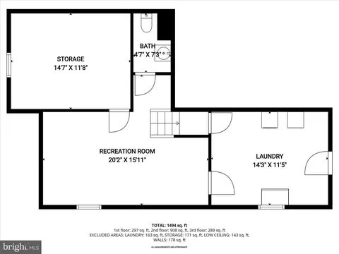 Floorplan - 5521 Willys Ave, Halethorpe, MD 21227 photo 3 of 4