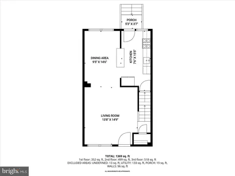 Floorplan - 1531 Clairidge Rd, Baltimore, MD 21207 photo 1 of 4