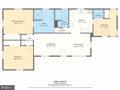 Floorplan - 5418 Forge Rd, White Marsh, MD 21162 photo 1 of 1