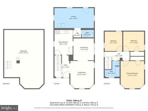 Floorplan - 7308 Linden Ave, Baltimore, MD 21206 photo 4 of 4
