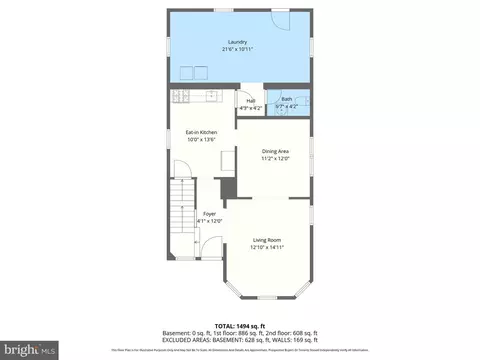 Floorplan - 7308 Linden Ave, Baltimore, MD 21206 photo 3 of 4