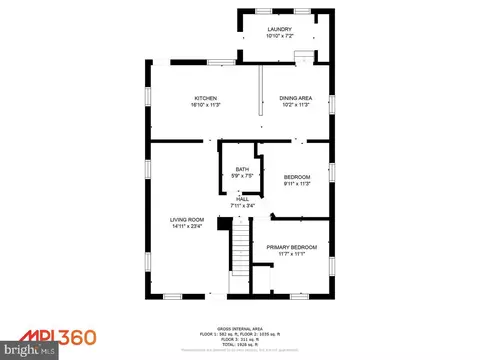 Floorplan - 94 Avalon Ave, Dundalk, MD 21222 photo 2 of 4