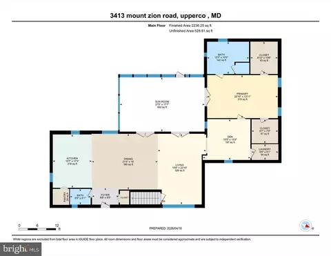 Floorplan - 3413 Mount Zion Rd, Upperco, MD 21155 photo 3 of 4