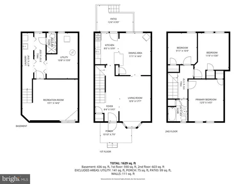 Floorplan - 62 Dunkirk Rd, Baltimore, MD 21212 photo 1 of 4