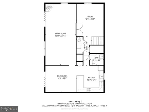 Floorplan - 8820 Avenue B, Sparrows Point, MD 21219 photo 2 of 3