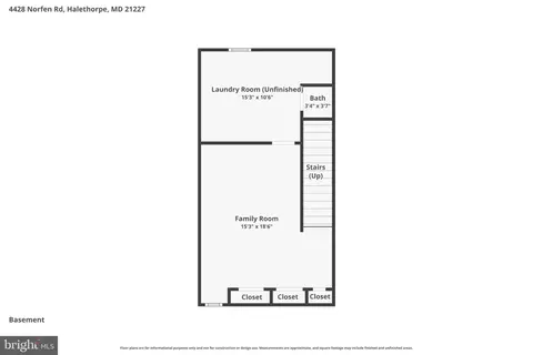 Floorplan - 4428 Norfen Rd, Halethorpe, MD 21227 photo 1 of 4
