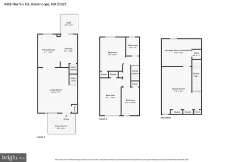 Floorplan - 4428 Norfen Rd, Halethorpe, MD 21227 photo 2 of 4