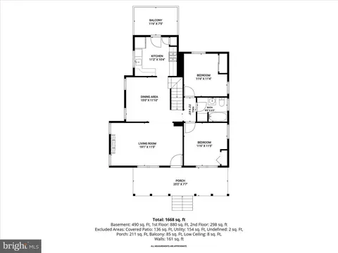 Floorplan - 640 N Bend Rd, Baltimore, MD 21229 photo 1 of 4